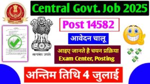 SSC CGL New Recruitment 2025