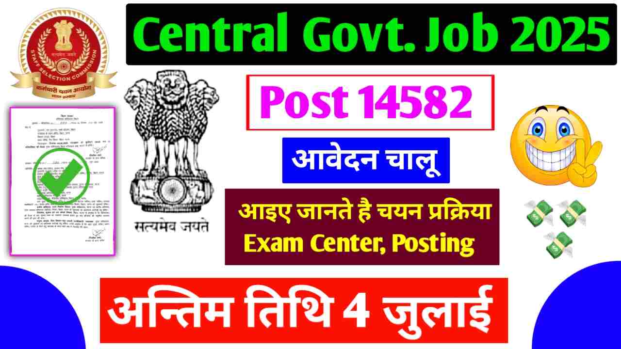 SSC CGL New Recruitment 2025