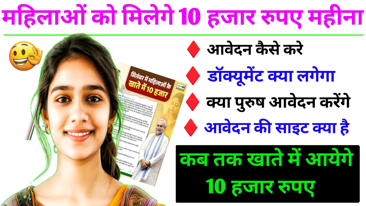 Bihar CM Mahila Rojgar Yojana 2025