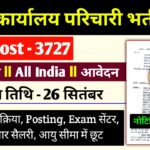 Bihar Office Attendant Bharti 2025