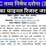 BPSSC मद्य निषेध दरोगा