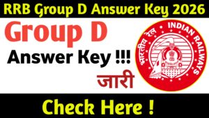 RRB GROUP D Answer Key Out