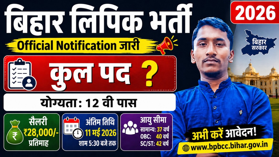 Bihar Lipik New Recruitment 2026