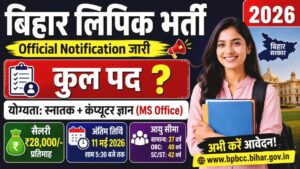 Bihar Lipik New Recruitment 2026