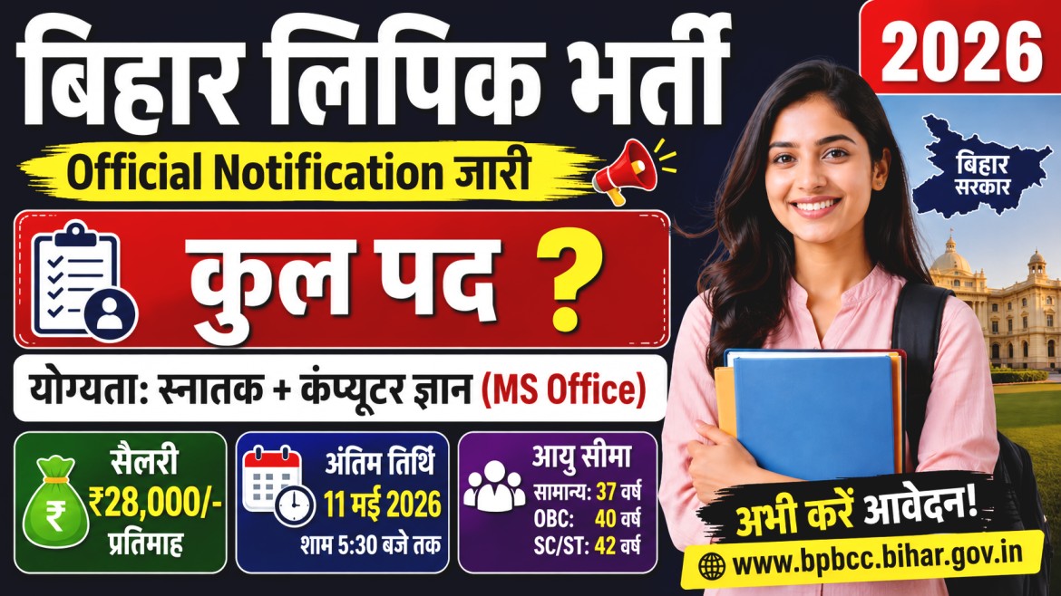 Bihar Lipik New Recruitment 2026