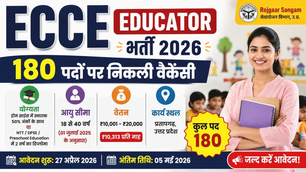 ECCE Educator Recruitment 2026 Pratapgarh