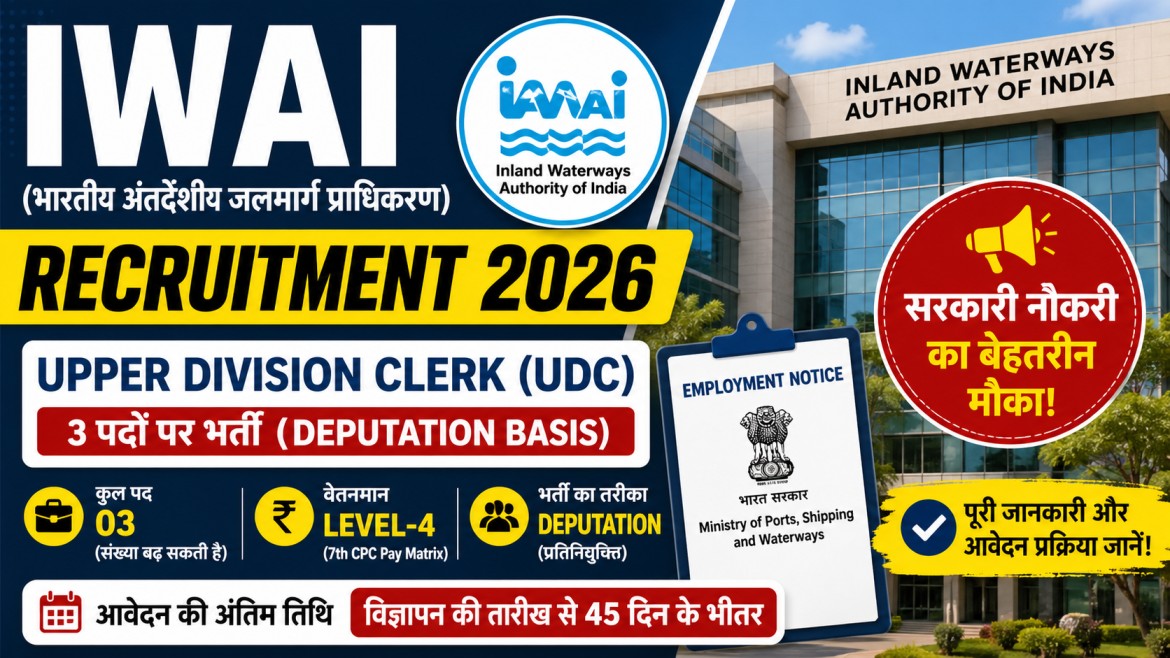 Jal Vibhag IWAI Recruitment 2026