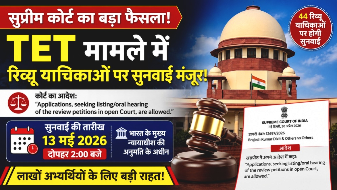 Supreme Court Big Update On TET