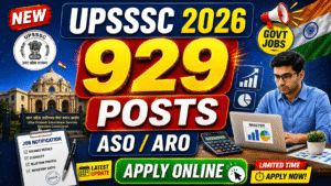 UPSSSC Assistant Statistical Officer ASO Recruitment 2026