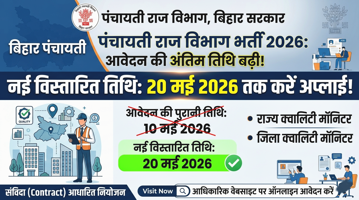 Bihar Panchayati Raj New Recruitment 2026