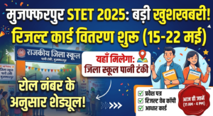 STET 2025 Result Card Notice Muzaffarpur