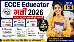 UP ECCE Educator Recruitment 2026