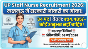 UP Lucknow Nurse Recruitment 2026
