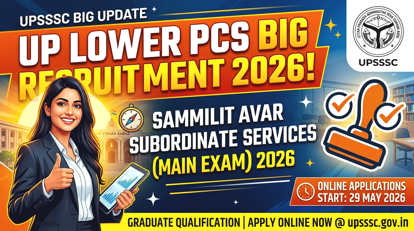 UPSSSC Lower Pcs New Recruitment 2026