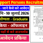 Bihar Support Person Recruitment 2026